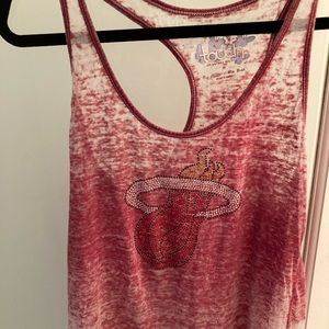Miami Heat studded tank top ladies
